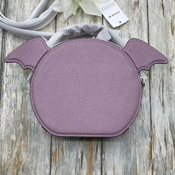 Canteen Crossbody Bag With Halloween Bat Print Purse - Picture 4 of 8